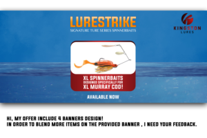 International fishing tackle store requires 1-2 web banners | Grafik-Design von hassan karrach