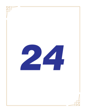 Number 24 | Design Graphique par banedsgn
