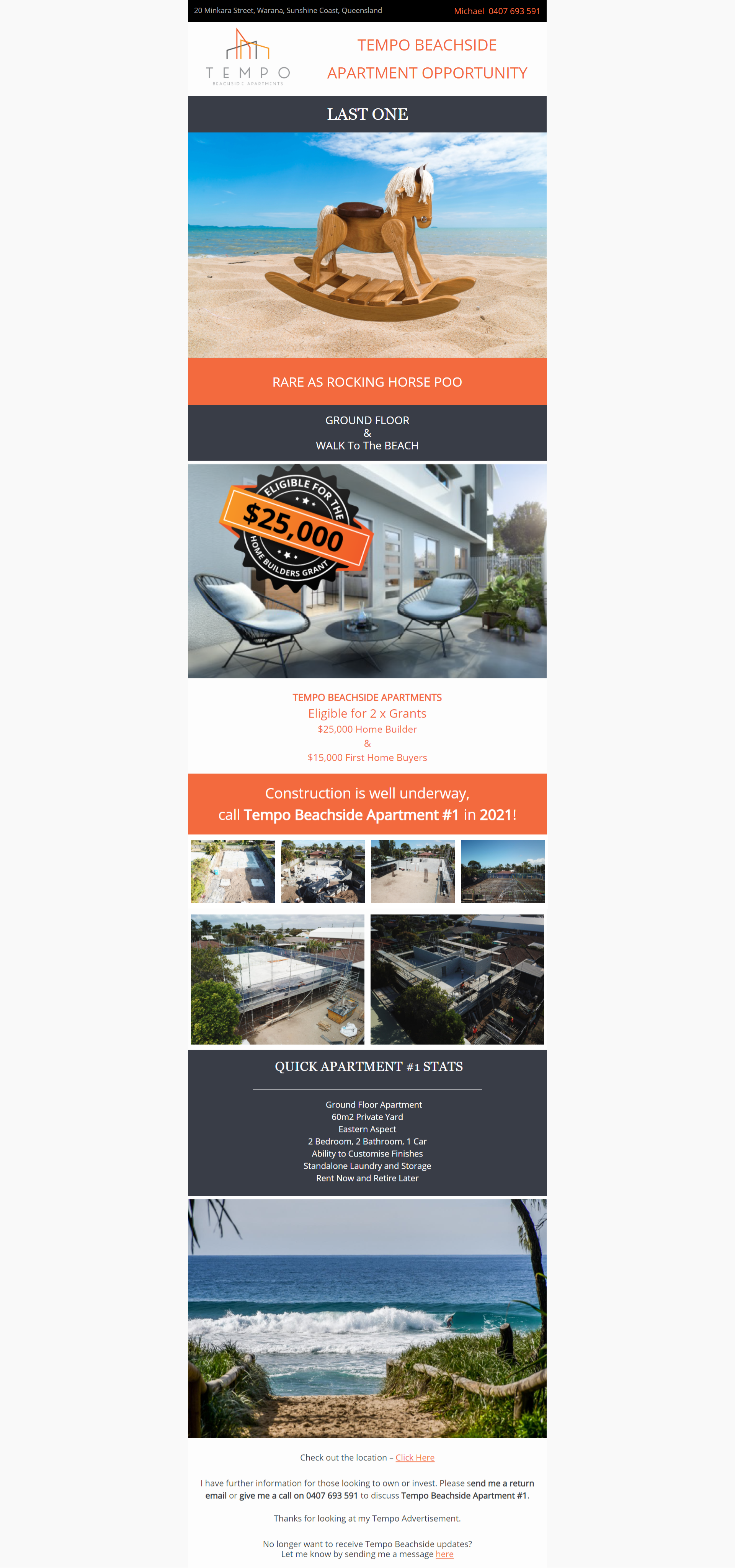 Email Marketing Design by Kristina Andonoff for Caplands Group | Design #25691994