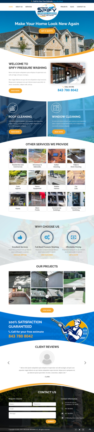 SPIFY PRESSURE WASHING LLC  | Web-Design von Starlyn DS