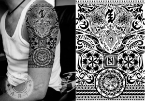 Polynesian Sleeve Tattoo Design | Tattoo Design by Indre Ta