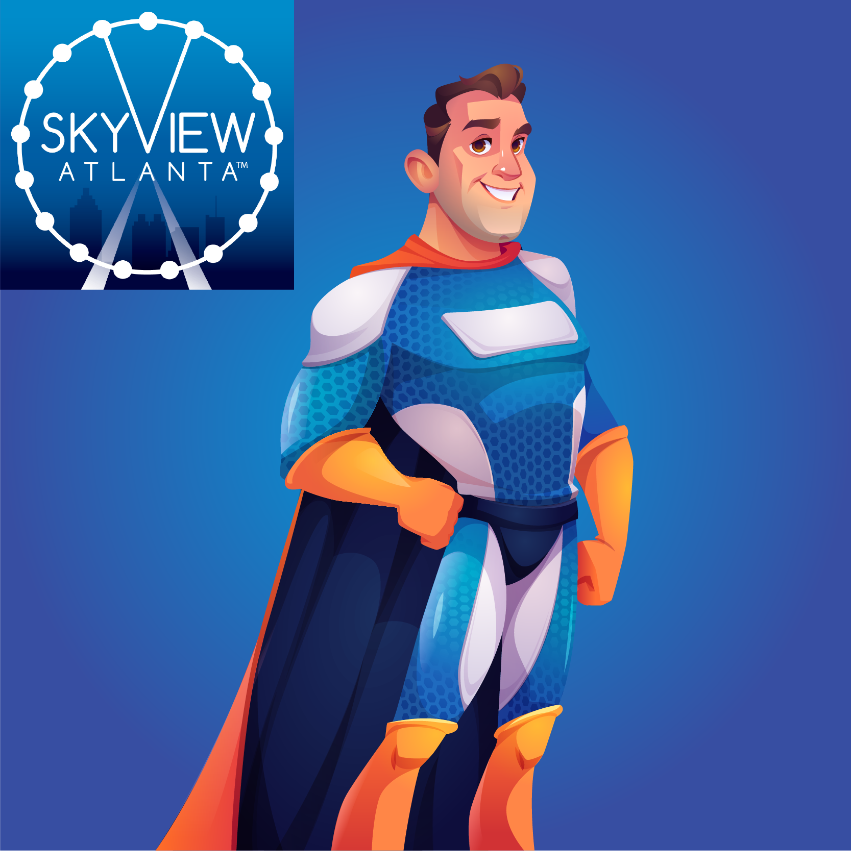 Mascot Design by AZ design printing for Skyview Atlanta | Design #25681880