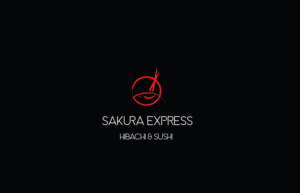 Sakura express hibachi and sushi | Logo Design by Hiccups Design
