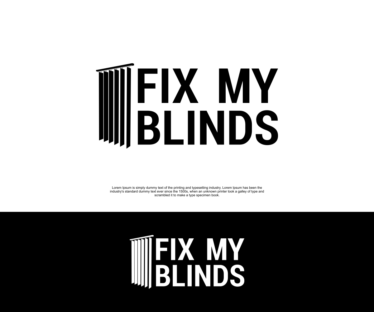 Logo Design by basukiraman for Fix My Blinds | Design: #25681827