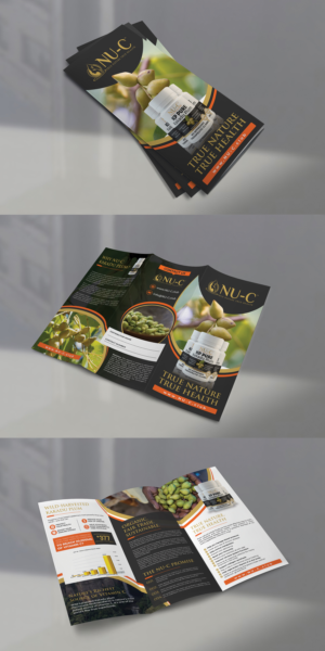 Design a tri-fold brochure for natural vitamin C business. | Diseño de Flyer por BLUE WINGS