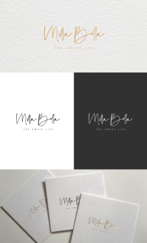 Milla Bella   The Sweet Life or it could be MillaBella as one word | Logo Design by GLDesigns