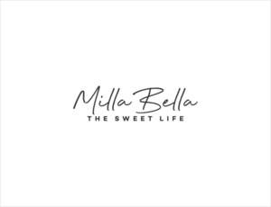 Milla Bella   The Sweet Life or it could be MillaBella as one word | Logo Design by BNdesigner
