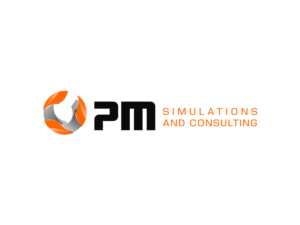 PM Simulations and Consulting | Diseño de Logo por R16