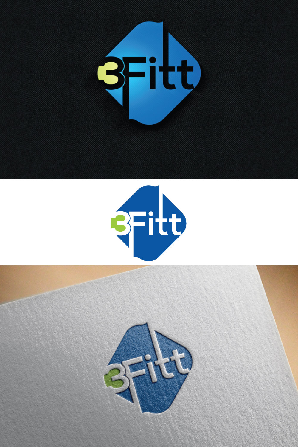 Logo Design by bcby 2 for 3Fitt Life, Inc. | Design: #25682293