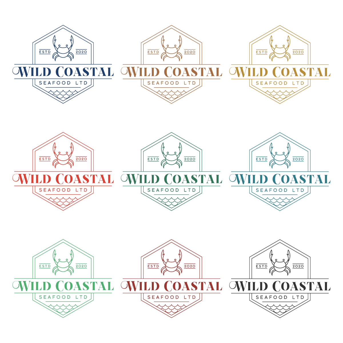Logo Design by mithunpopey for Wild Coastal Seafood Ltd | Design #25692182