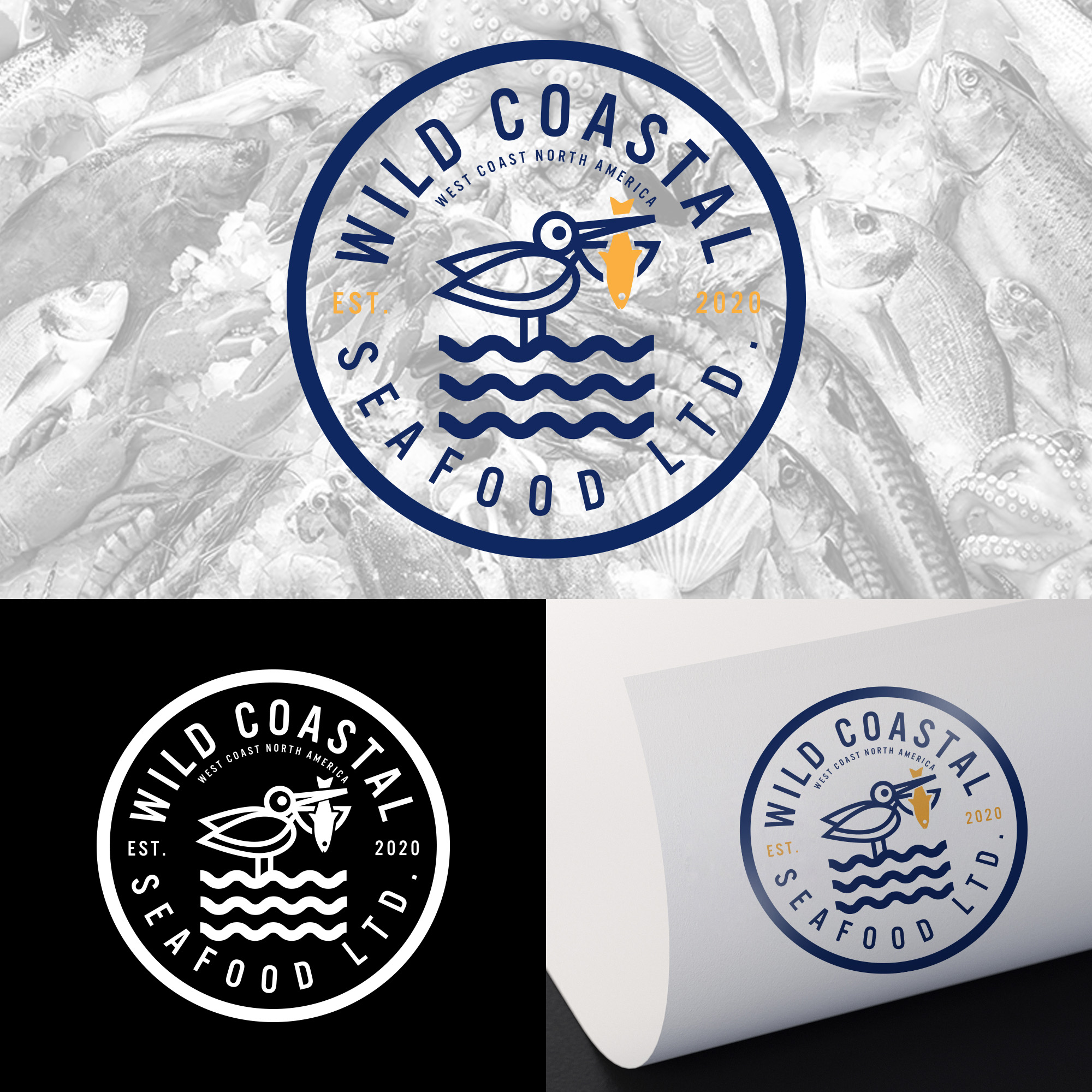 Logo Design by simple mind for Wild Coastal Seafood Ltd | Design #25680746