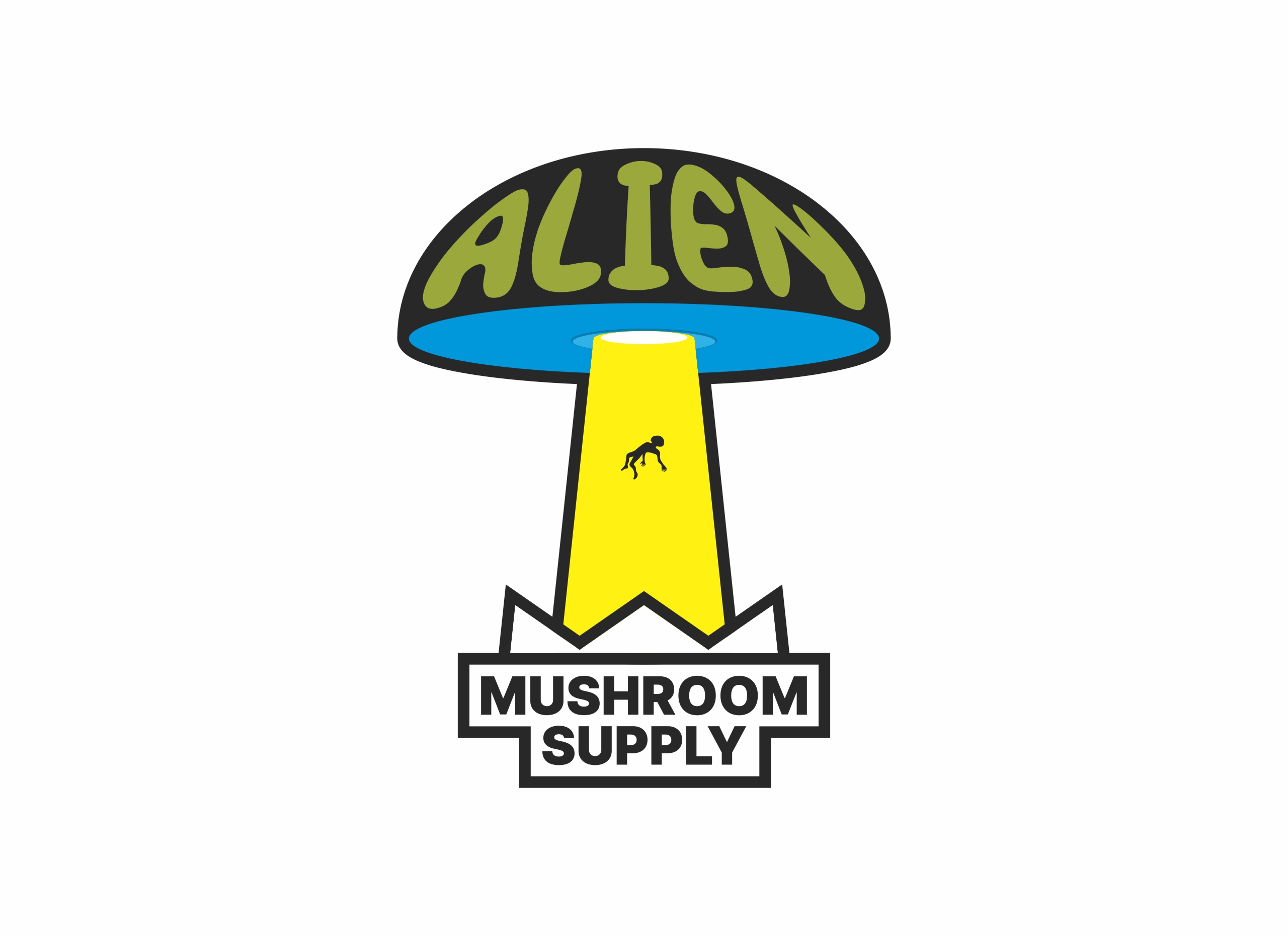 Logo Design by Rizal Bagus for Alien Mushroom Supply | Design #25683207