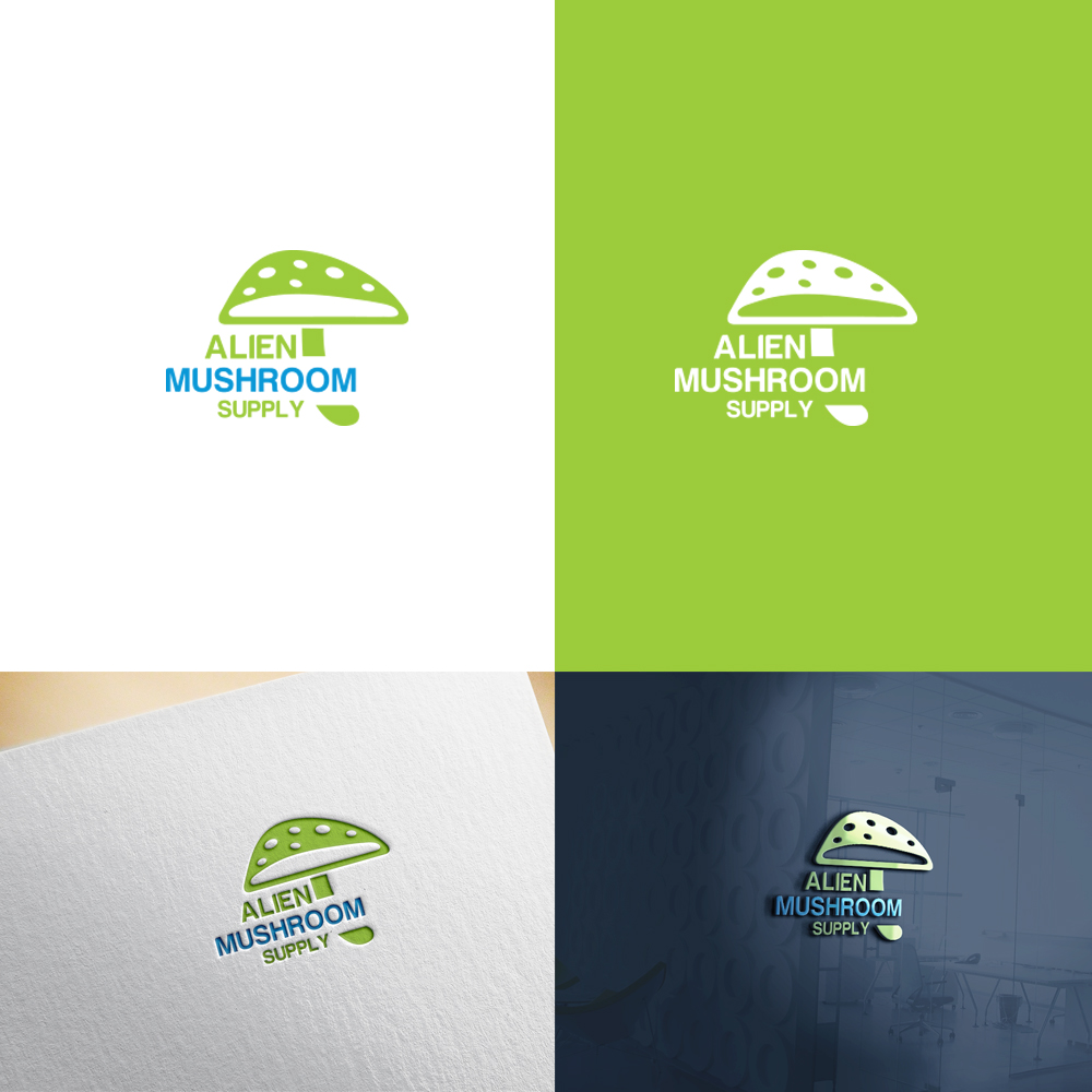 Logo Design by AL-BARAKAH for Alien Mushroom Supply | Design #25680229