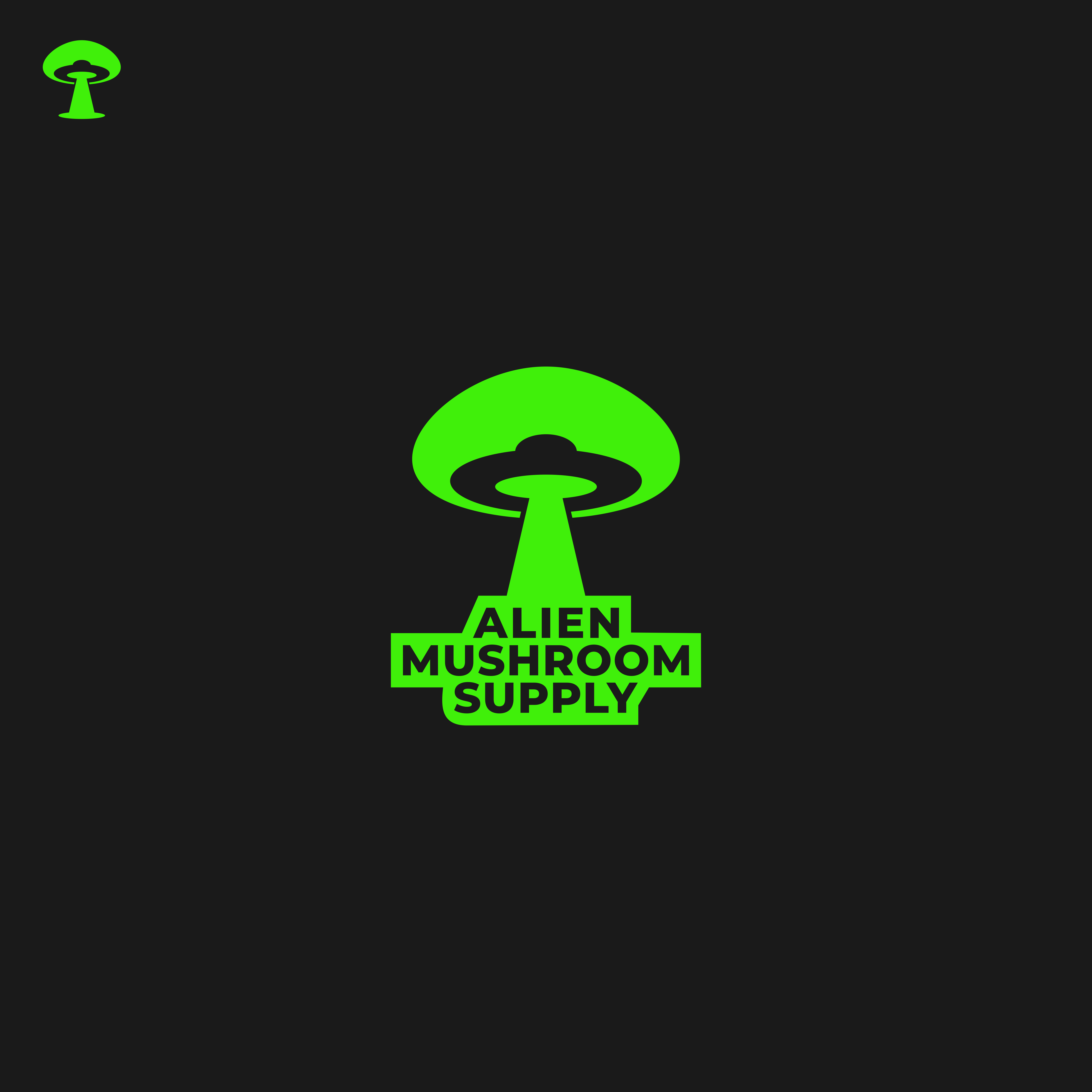 Logo Design by Ivan varian for Alien Mushroom Supply | Design #25681012