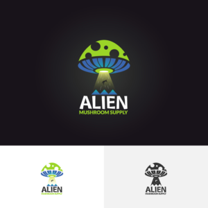 Logo Design by Fandiart for Alien Mushroom Supply | Design #25685422