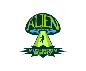 ALIEN MUSHROOM SUPPLY  | Logo Design by OrianO-70
