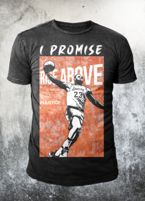 rise above Injustice I promise adition | Diseño de Camiseta por badpixelarts