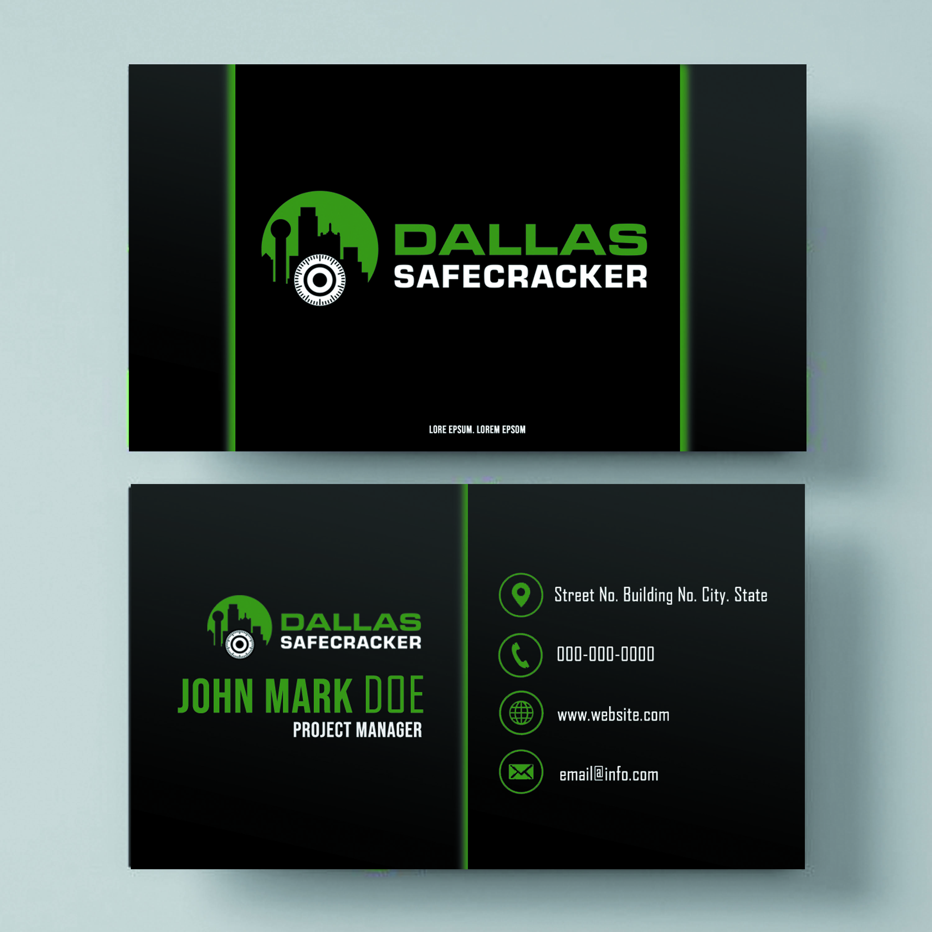 Diseño de Tarjeta de Presentación por franzouie19 para Lakeway Locskmith  | Diseño #25679592