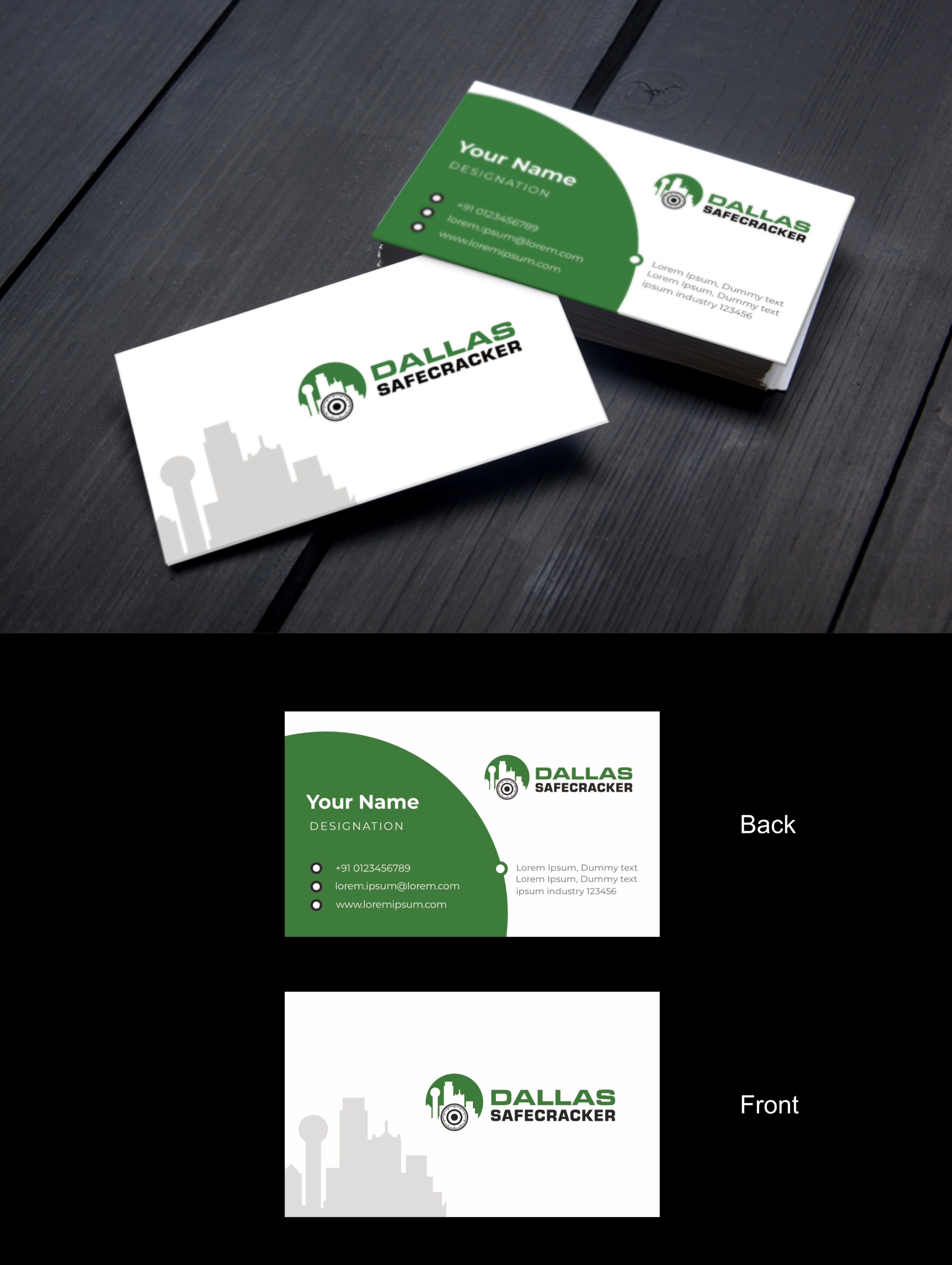 Business Card Design by Omee for Lakeway Locskmith  | Design #25683545