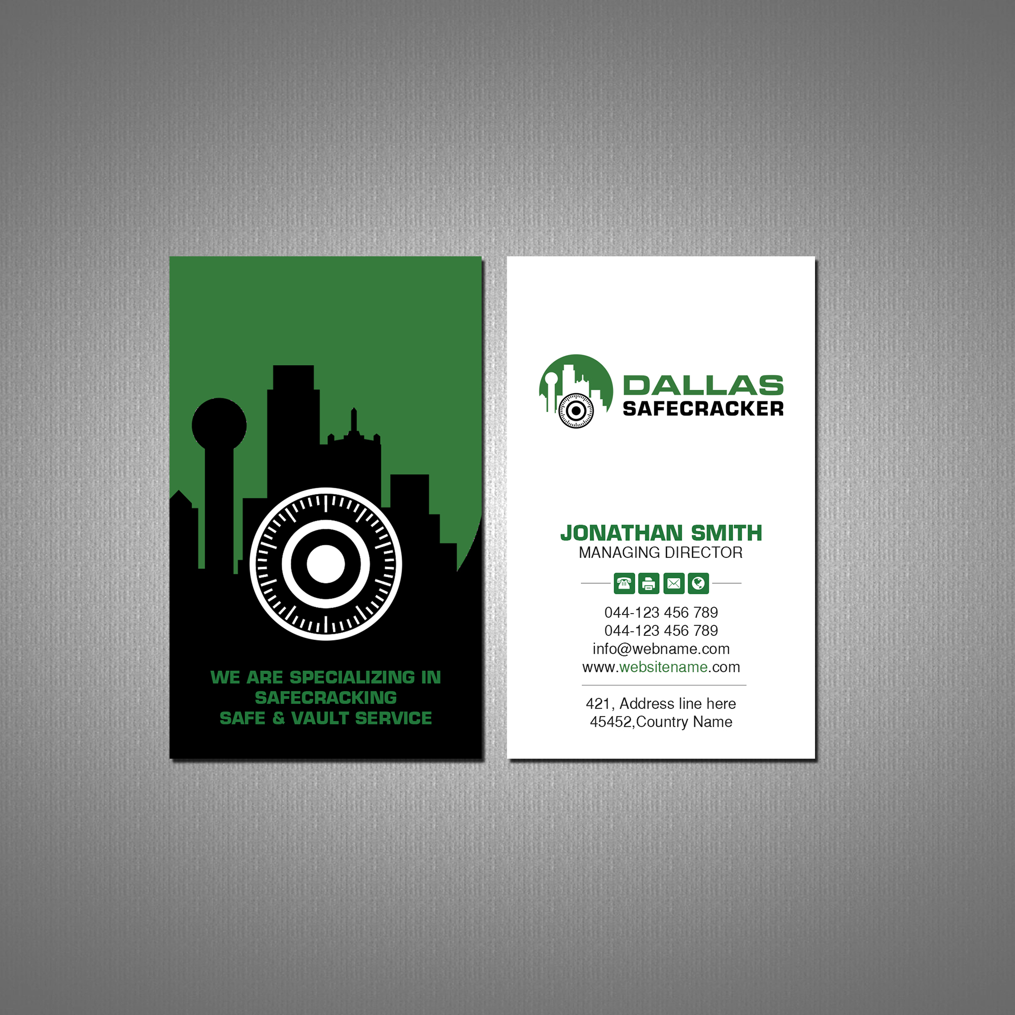 Diseño de Tarjeta de Presentación por Creations Box 2015 para Lakeway Locskmith  | Diseño #25684777