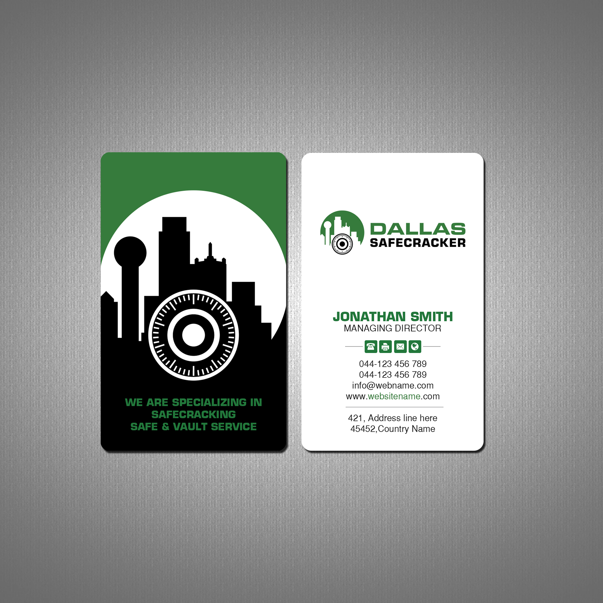 Diseño de Tarjeta de Presentación por Creations Box 2015 para Lakeway Locskmith  | Diseño #25684778