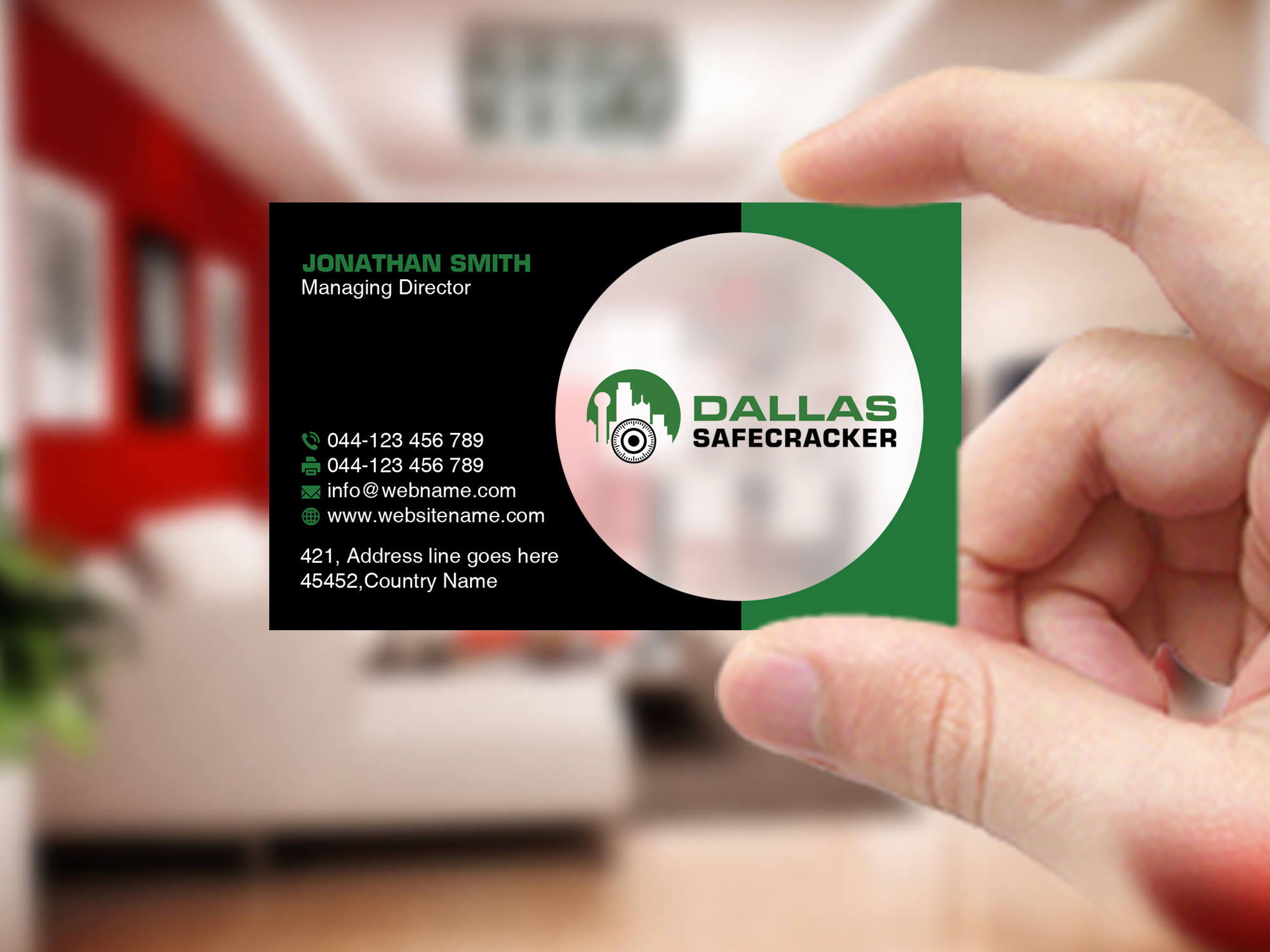 Diseño de Tarjeta de Presentación por Creations Box 2015 para Lakeway Locskmith  | Diseño #25684801