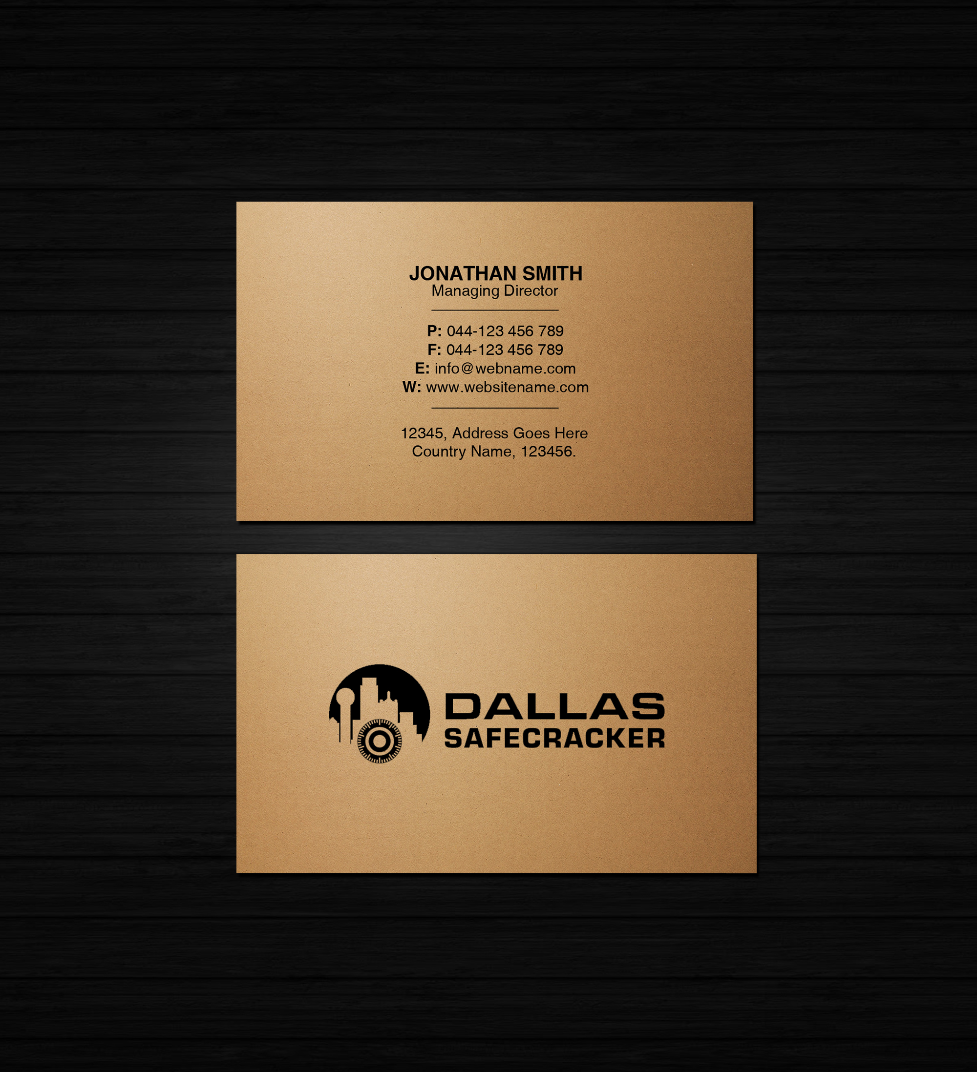Diseño de Tarjeta de Presentación por Creations Box 2015 para Lakeway Locskmith  | Diseño #25684804