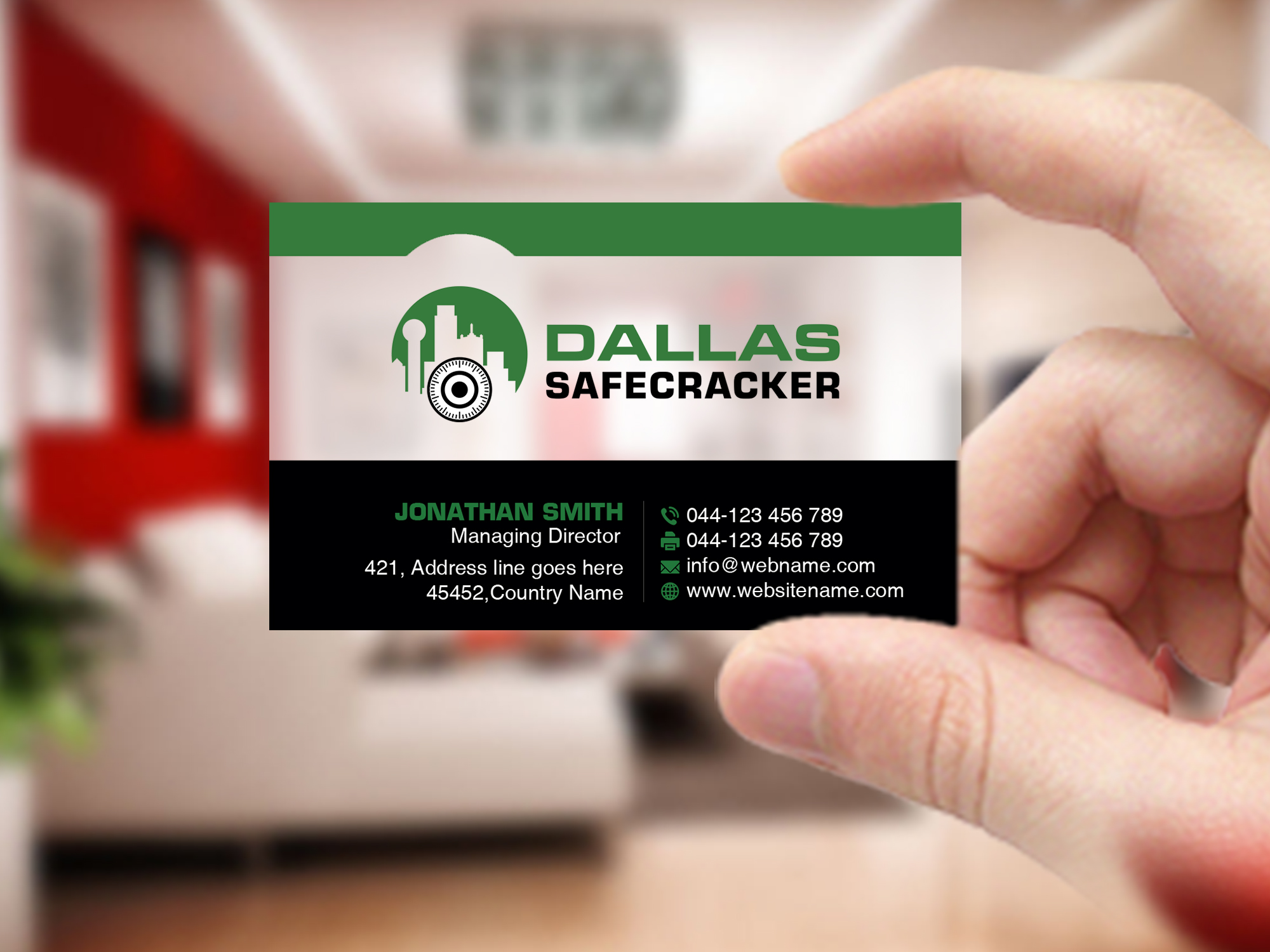 Diseño de Tarjeta de Presentación por Creations Box 2015 para Lakeway Locskmith  | Diseño #25690620