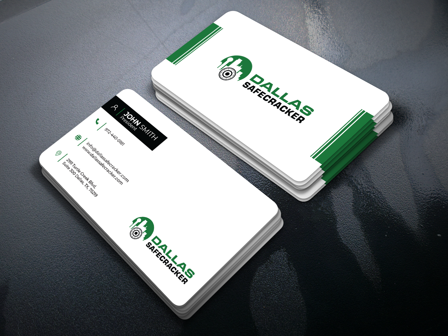 Diseño de Tarjeta de Presentación por ZinKo para Lakeway Locskmith  | Diseño #25681400