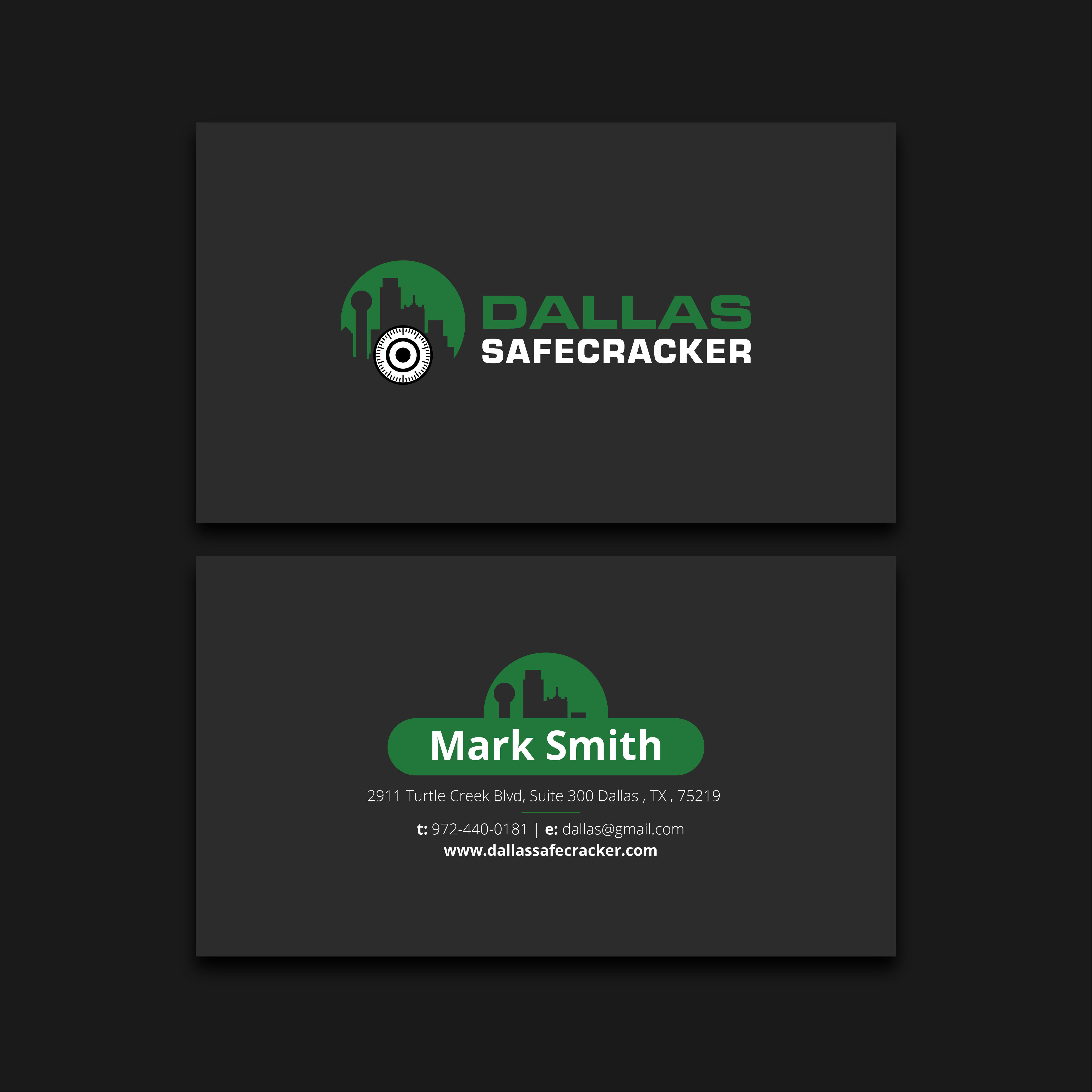 Business Card Design by Dimitrije I. for Lakeway Locskmith  | Design #25686024