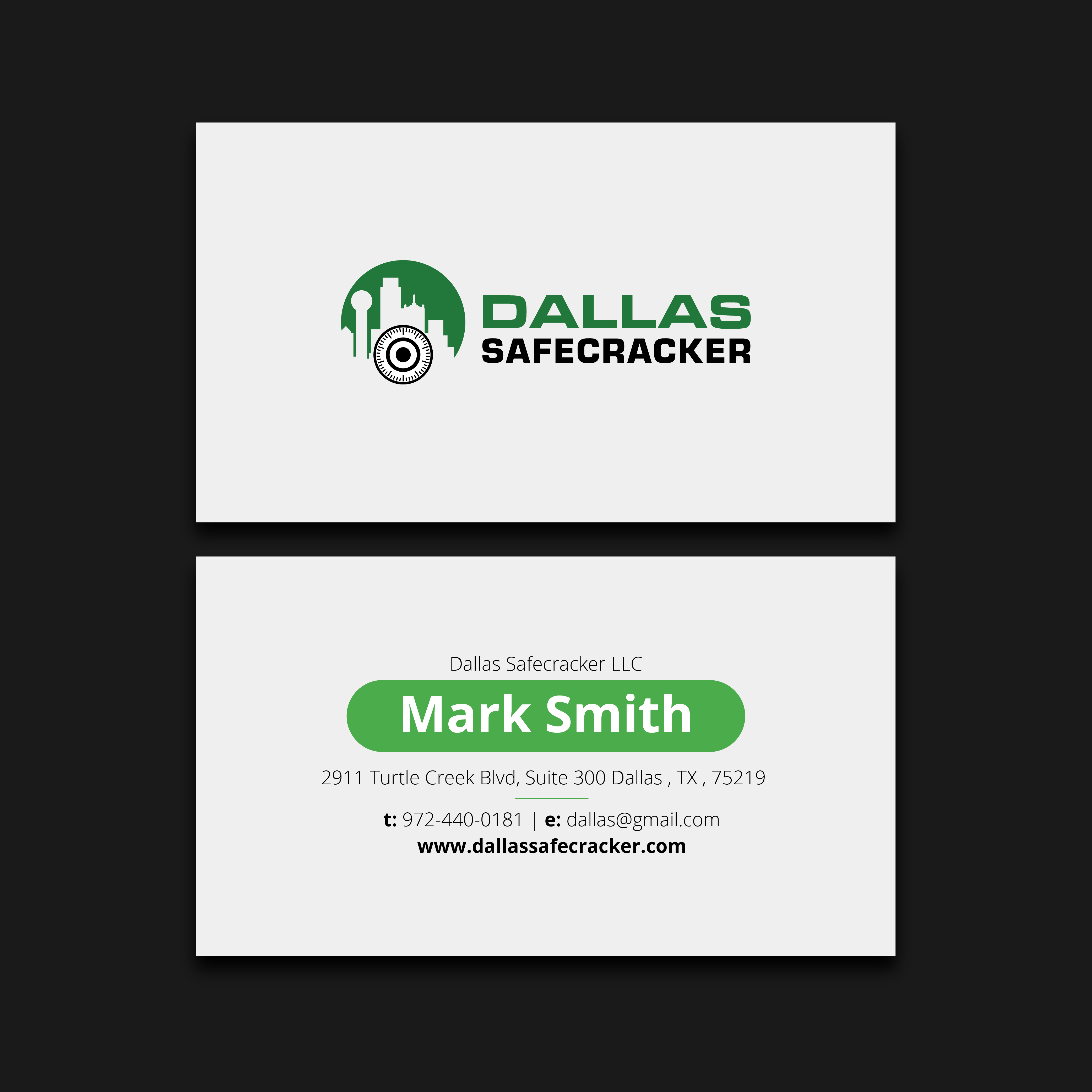 Diseño de Tarjeta de Presentación por Dimitrije I. para Lakeway Locskmith  | Diseño #25686026