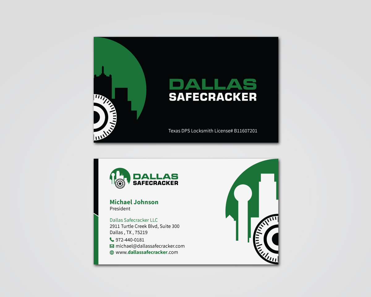 Diseño de Tarjeta de Presentación por MDesign para Lakeway Locskmith  | Diseño #25679470