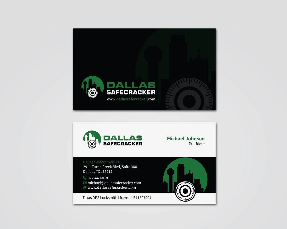 Diseño de Tarjeta de Presentación por MDesign para Lakeway Locskmith  | Diseño #25679474