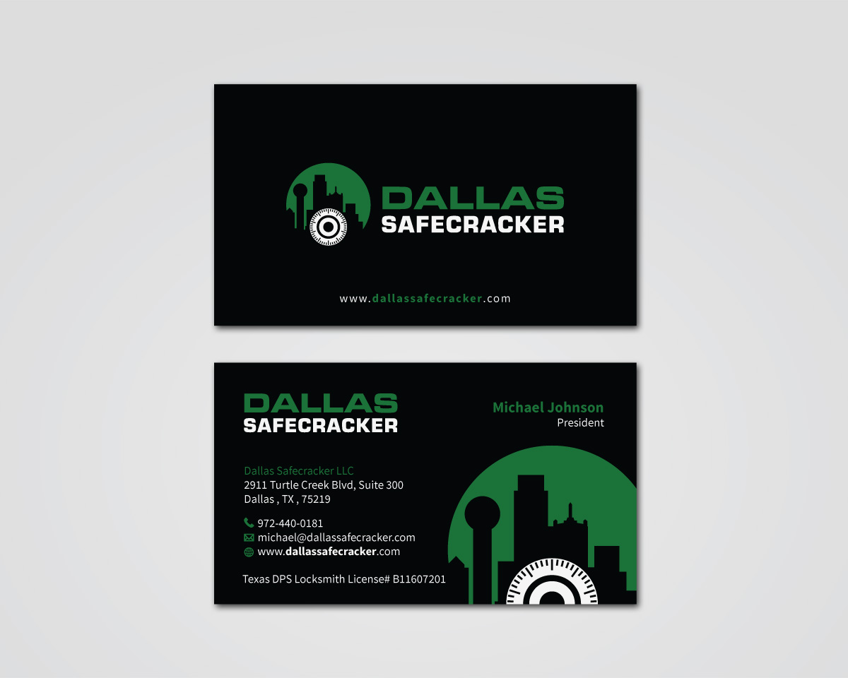 Diseño de Tarjeta de Presentación por MDesign para Lakeway Locskmith  | Diseño #25679475