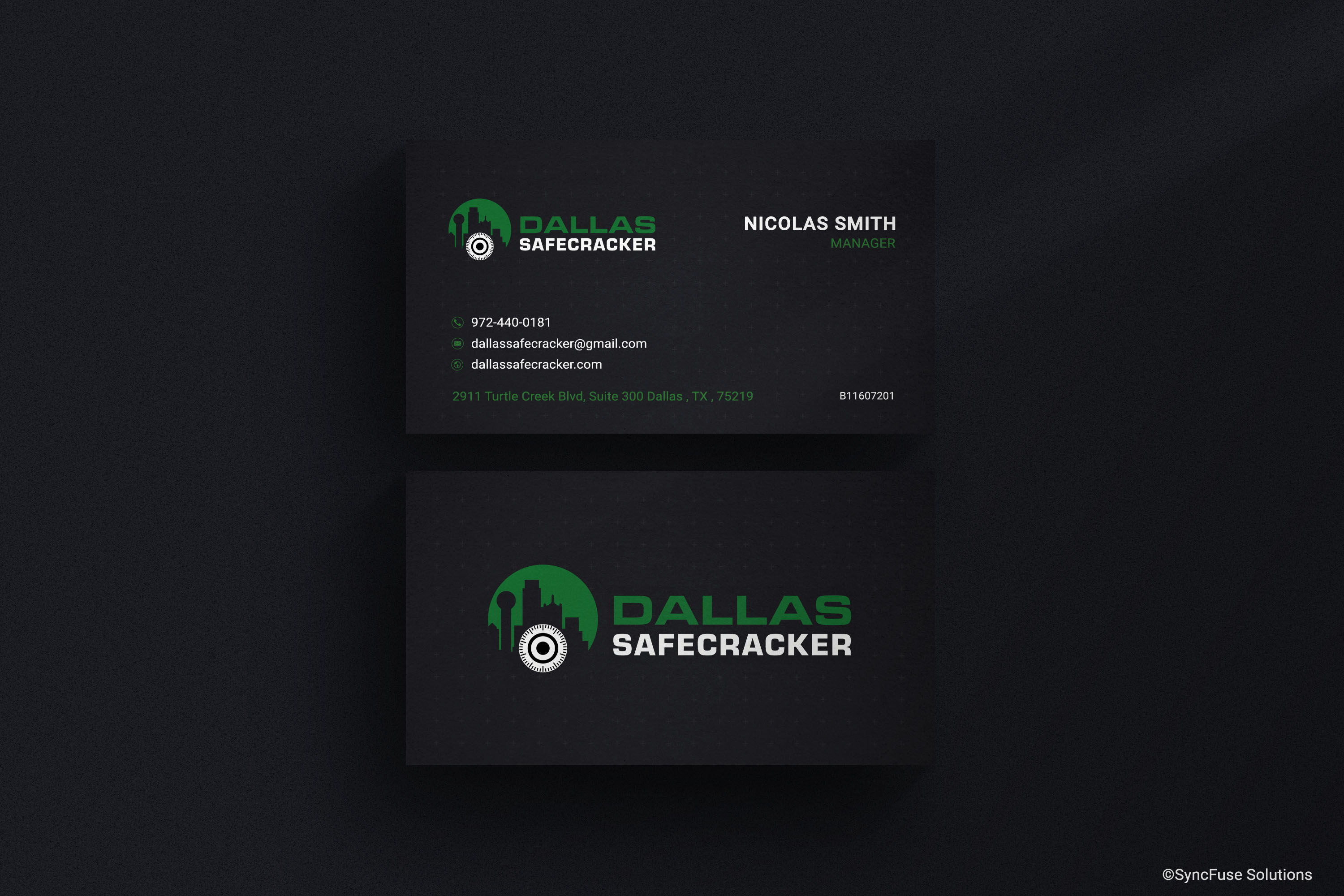 Business Card Design by SyncFuse™ Solutions for Lakeway Locskmith  | Design #25682371