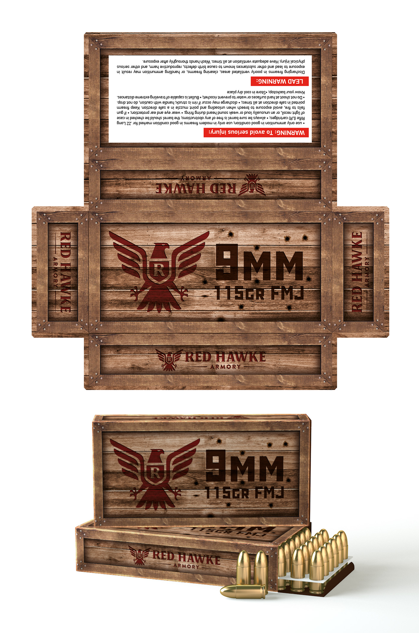 Packaging Design by Aliaksandr for redhawkearmory.com | Design #25700923