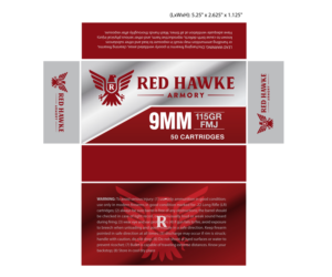Diseño de Empaque por ERICK ANDRE VOORNEMAN para redhawkearmory.com | Diseño #25693794