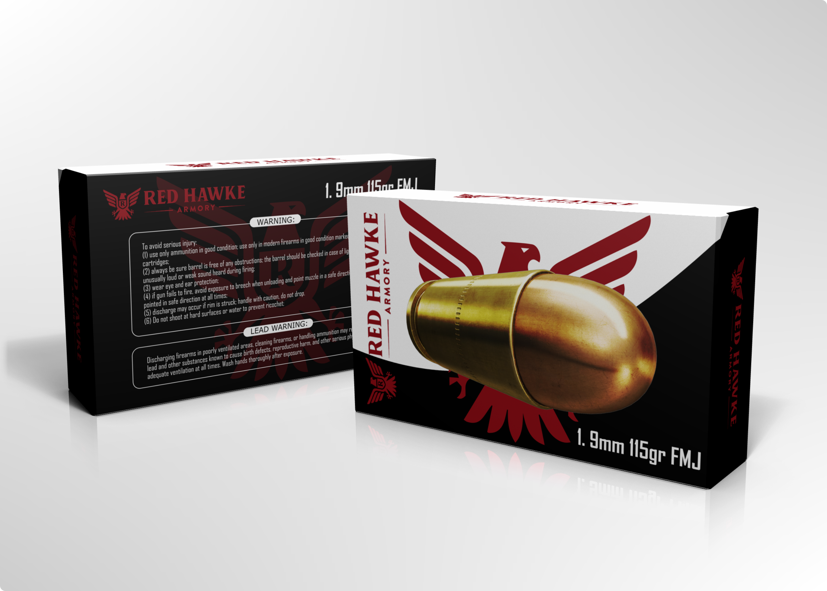 Diseño de Empaque por Giovanni para redhawkearmory.com | Diseño #25691395