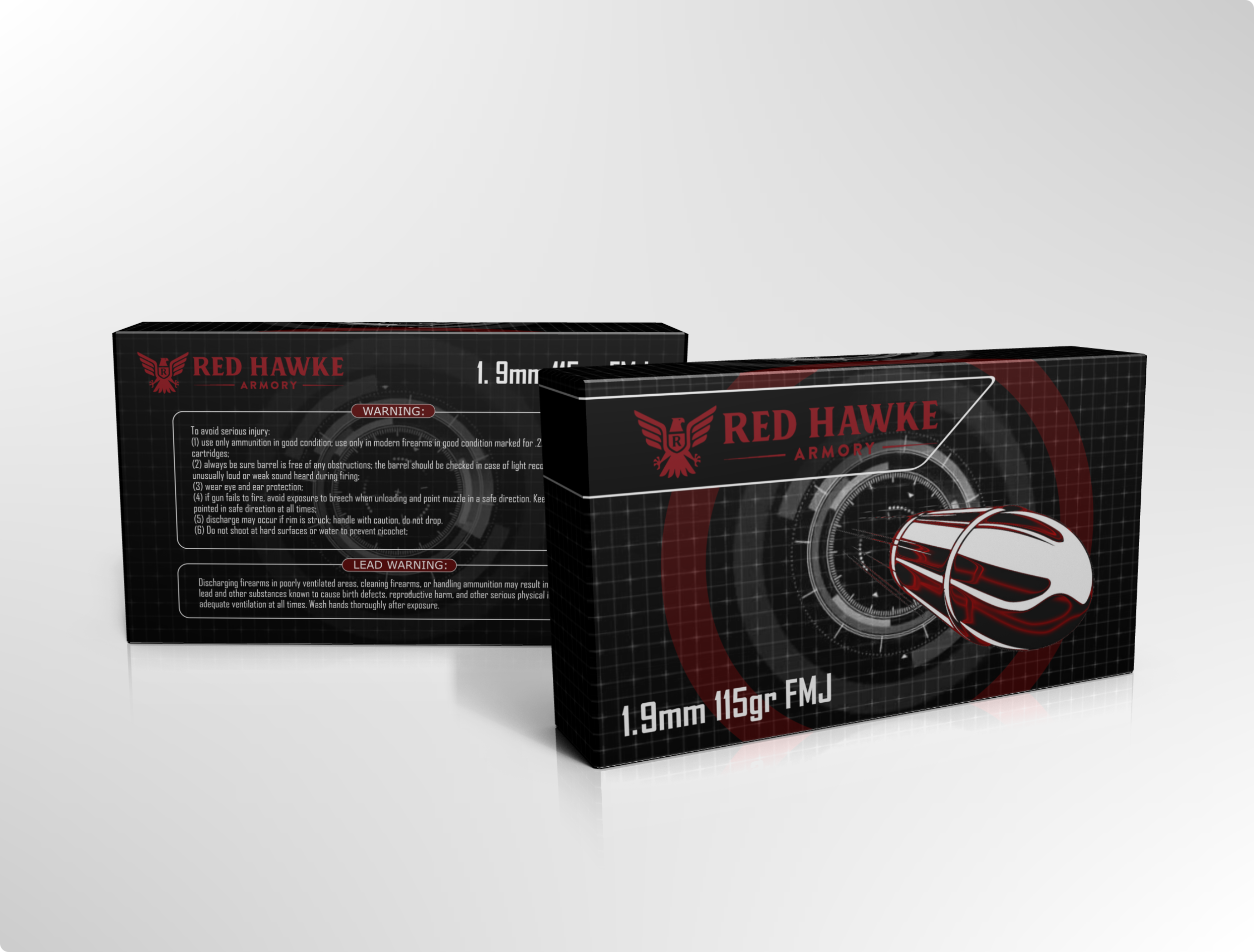 Packaging Design by Giovanni for redhawkearmory.com | Design #25691476