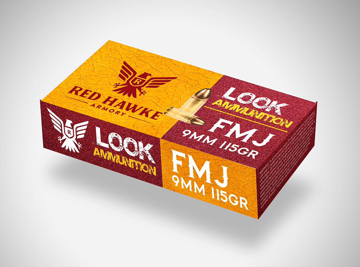 Packaging Design by Savitra for redhawkearmory.com | Design #25694112