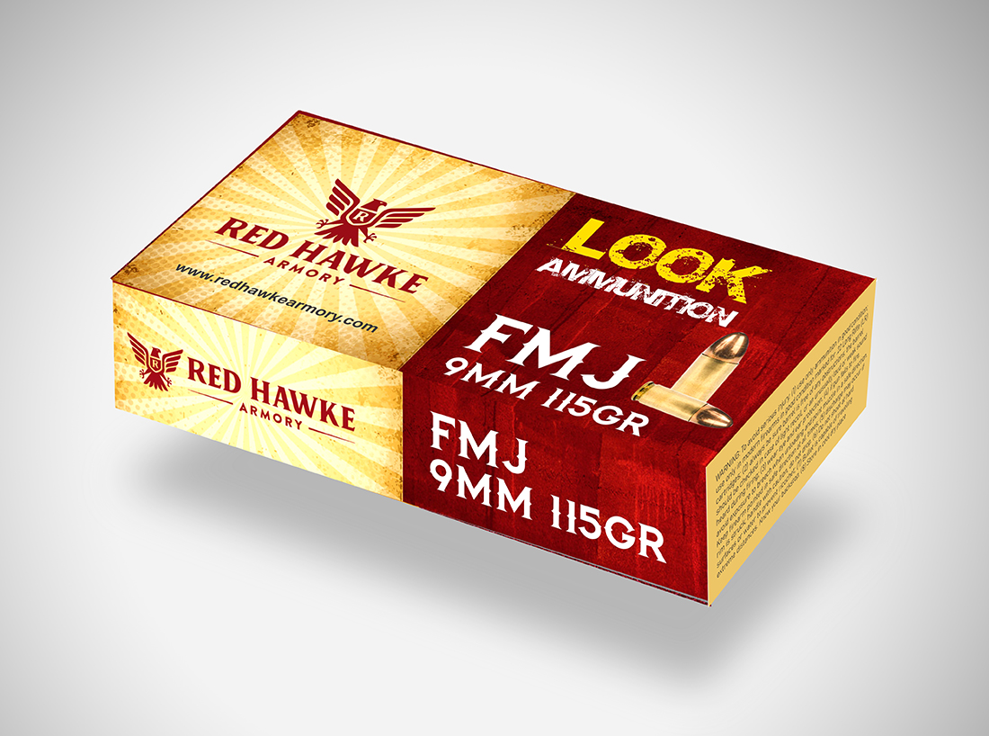 Packaging Design by Savitra for redhawkearmory.com | Design #25695127