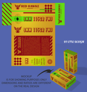 Diseño de Empaque por etxe para redhawkearmory.com | Diseño: #25710299