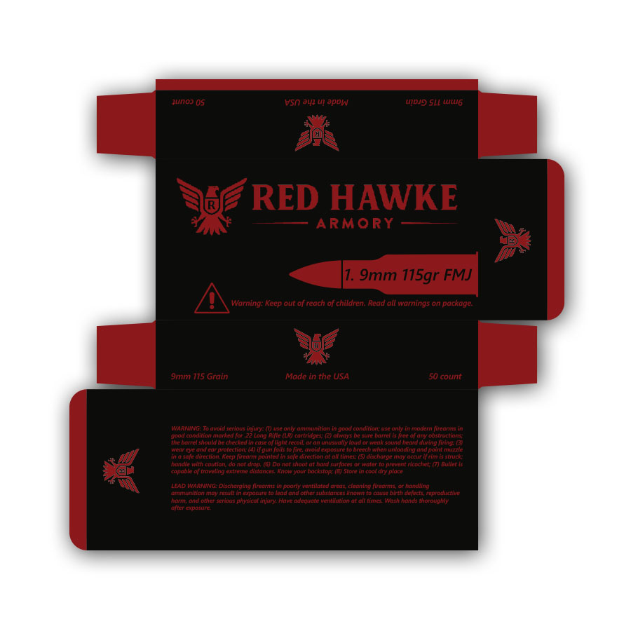 Packaging Design by Rupok 3 for redhawkearmory.com | Design #25758704