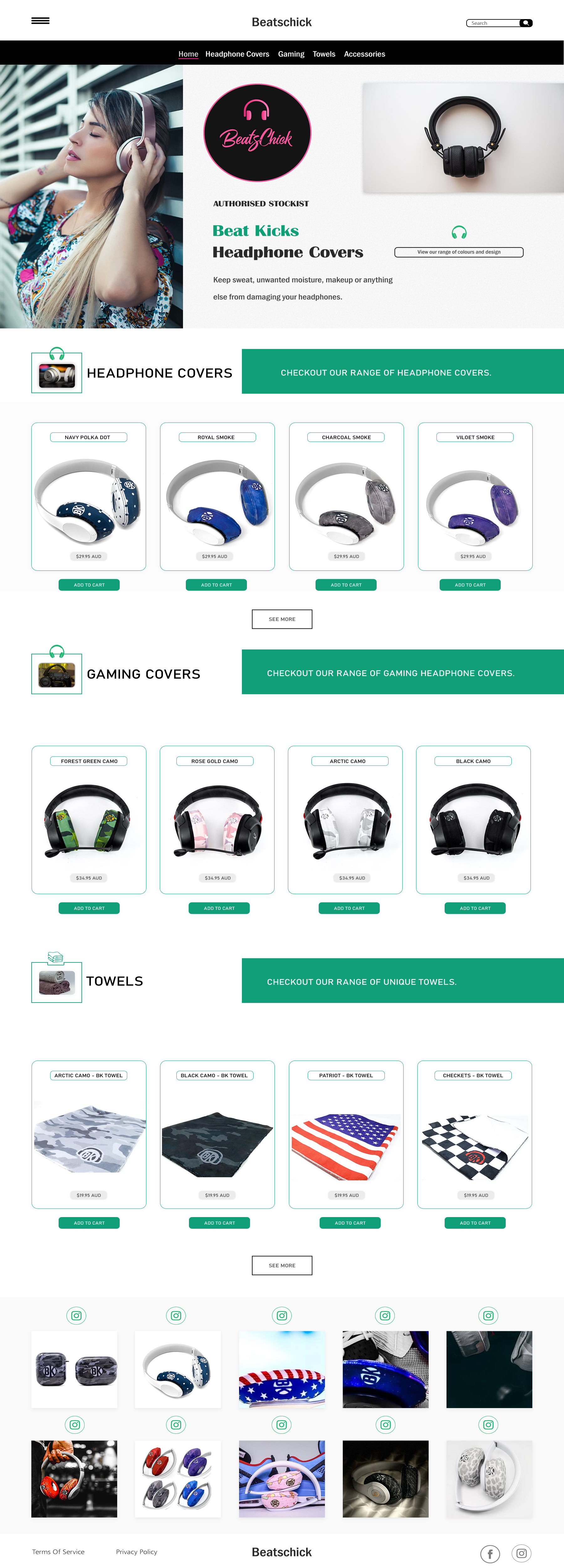 Web Design by Keshav Narayan for BeatsChick | Design #25686518