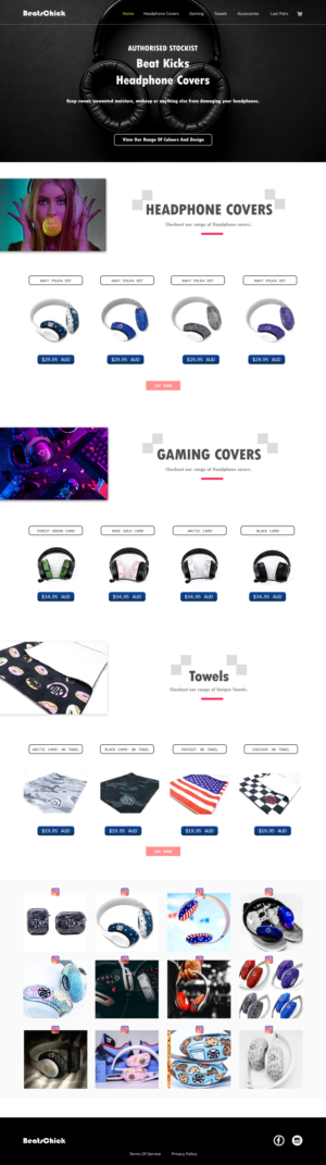Web Design by Keshav Narayan for BeatsChick | Design: #25694469