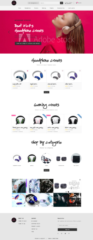 Diseño Web por Zayd para BeatsChick | Diseño #25732035