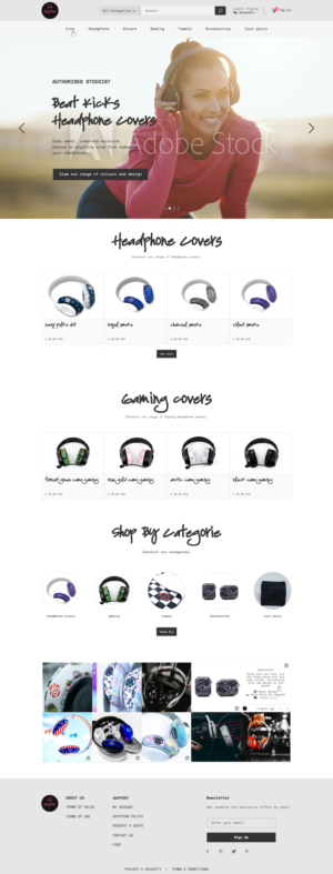 Web Design by Zayd for BeatsChick | Design: #25732062