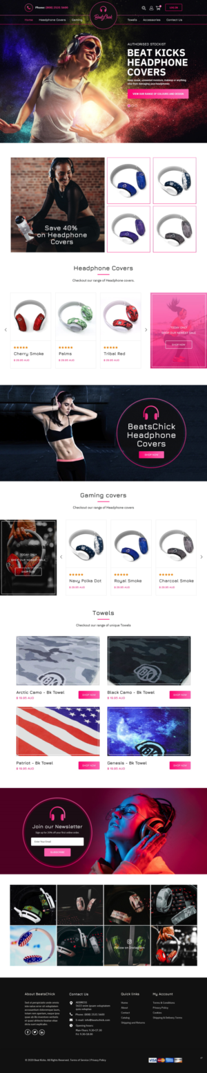 Web Design by pb for BeatsChick | Design: #25681727