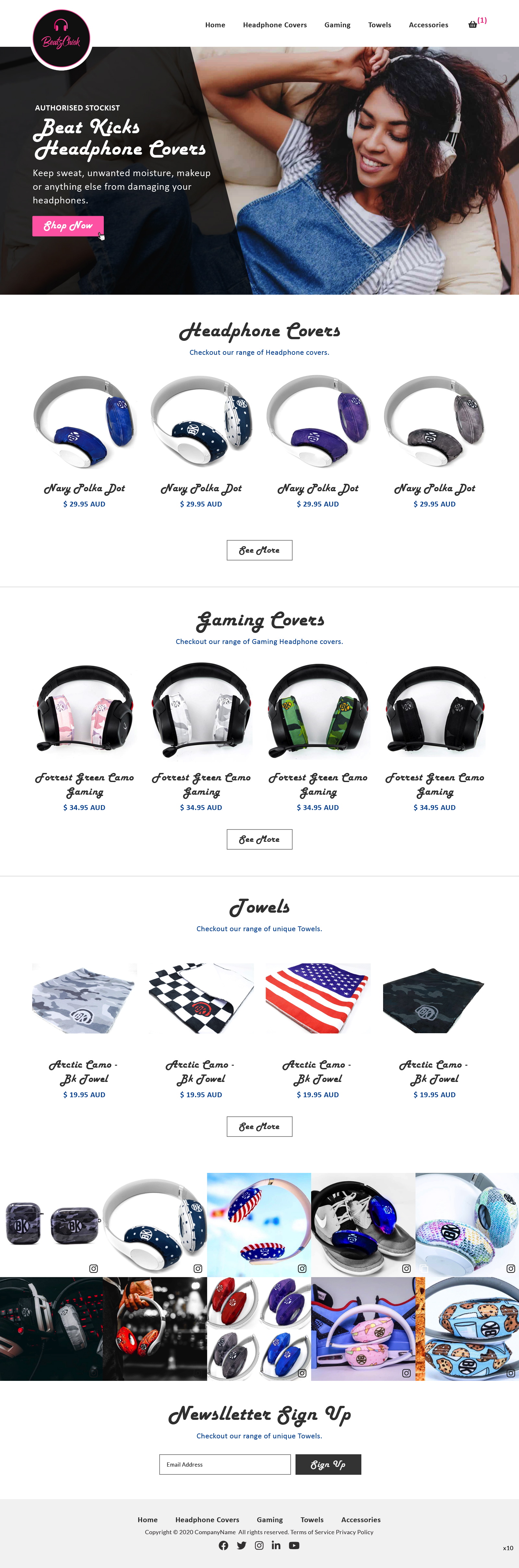 Web Design by pb for BeatsChick | Design #25681728