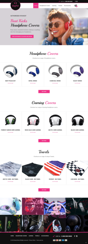 Web Design by pb for BeatsChick | Design: #25681729